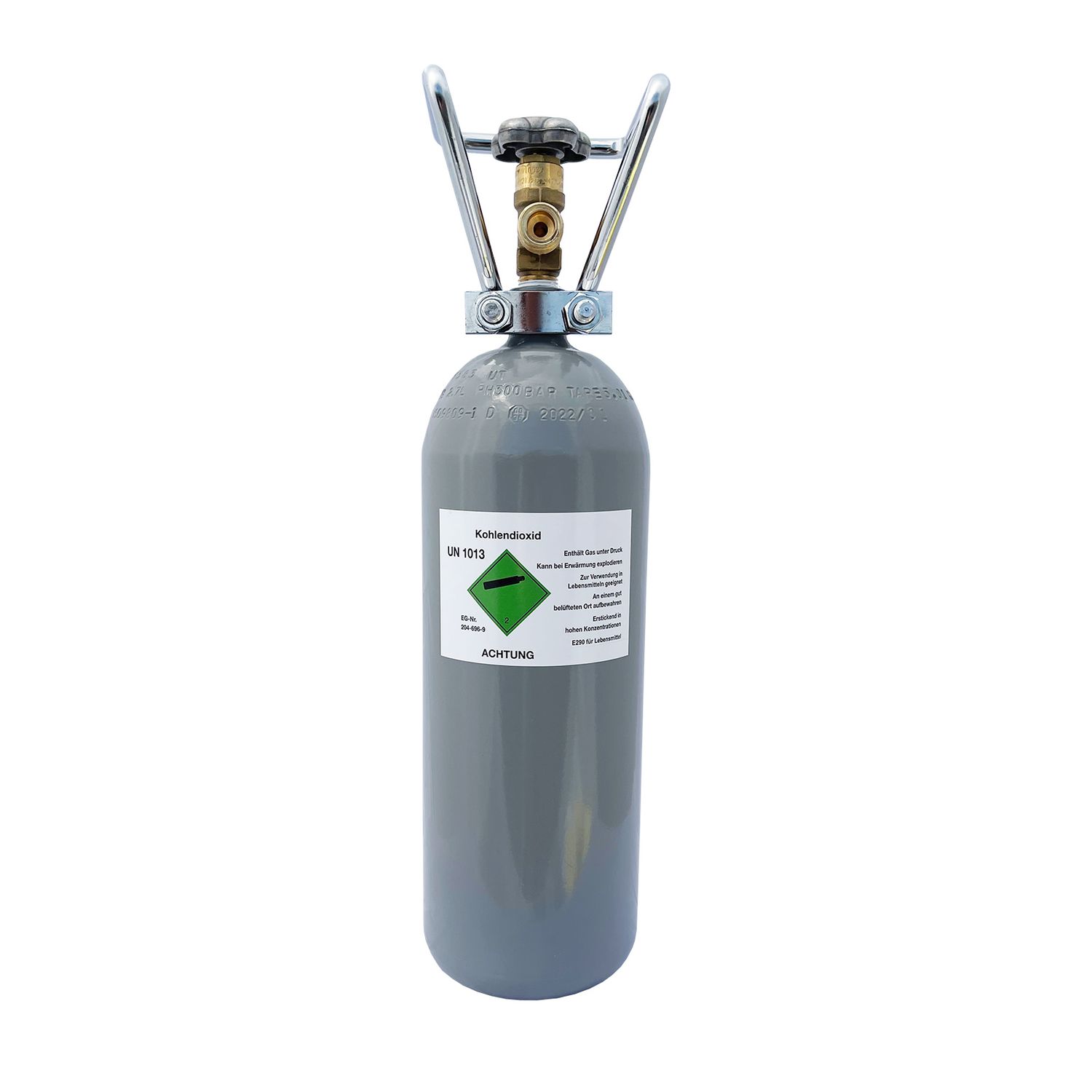 Botella CO2, botella de gas, 2 kg