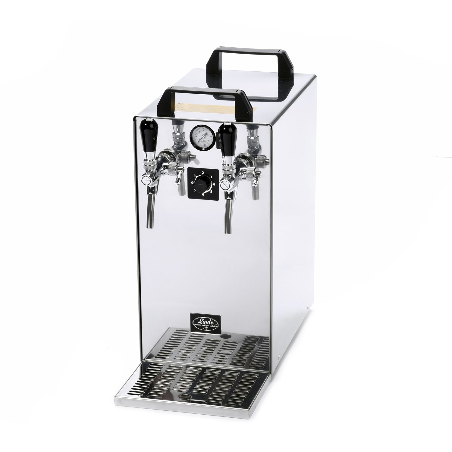 Dispensador de cerveza, Máquina de cerveza Kontakt 40 / K PROFI 2 líneas, 50 litros/h, carcasa de acero inoxidable, Green Line