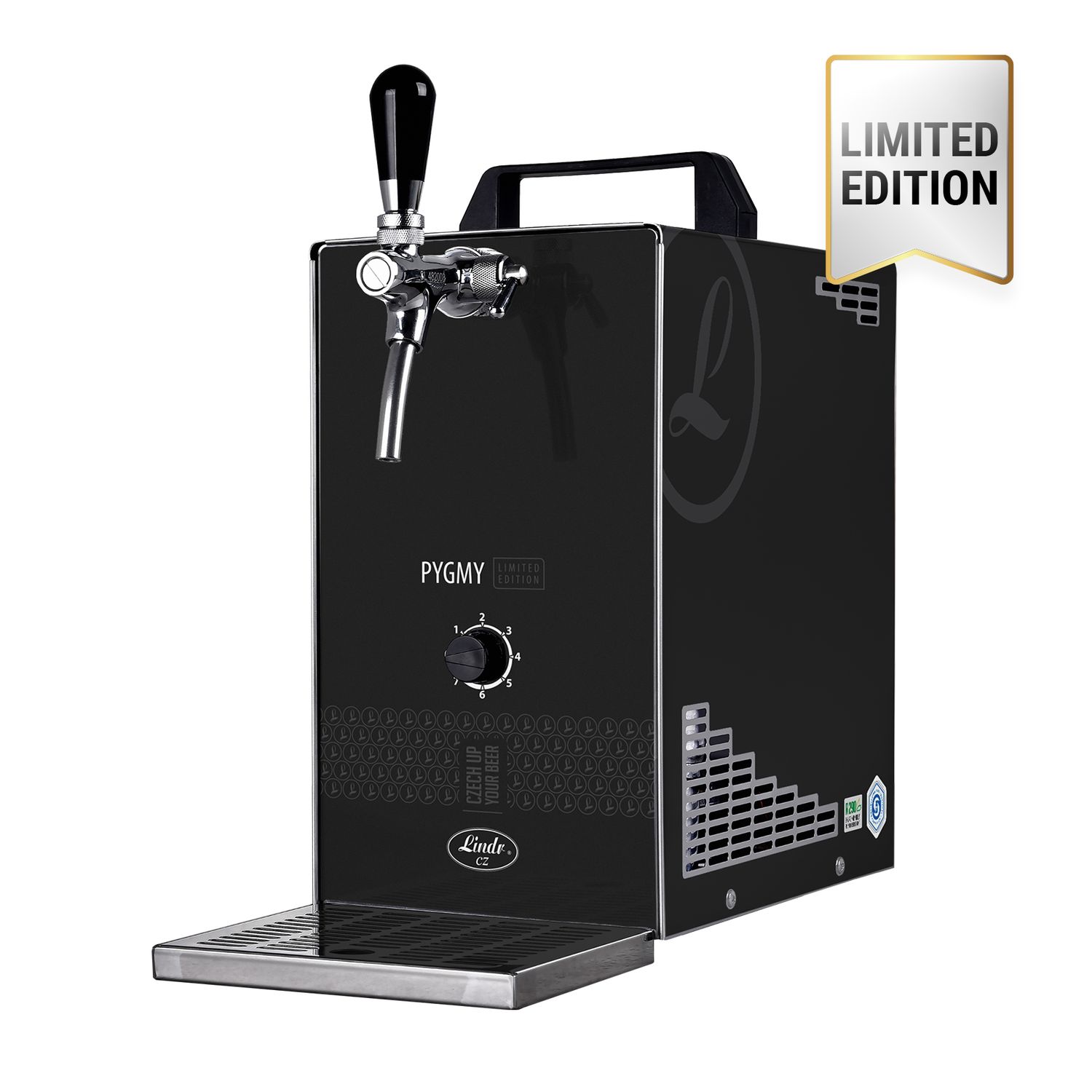 Dispensador de cerveza, Máquina de cerveza - con bomba de membrana de 1 línea PYGMY 25/K LIMITED EDITION, 35 litros/h - Green Line